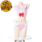 【In Stock】Sexy Cosplay Japanese Style Cute Student Uniform Swimsuit Costume Pink Costumes